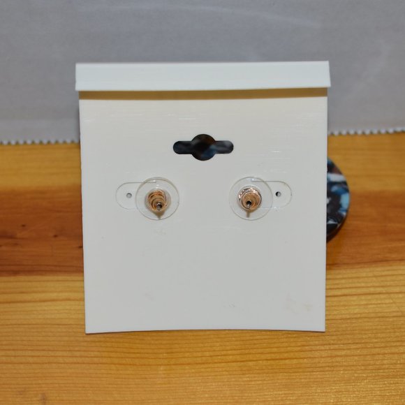 Creative Acetate Plate Geometry Elliptical Diamond Earrings Women's Jewelry - Picture 10 of 10